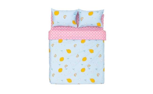 Lenjerie Heinner dubla BBC 4 pcs, 144TC- Lemons