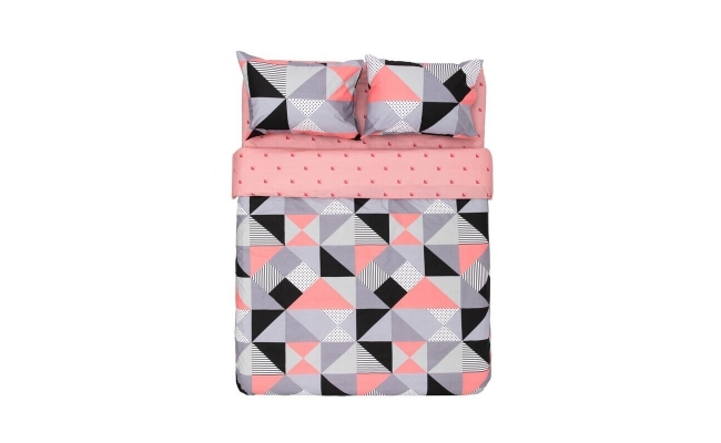 Lenjerie Heinner King size BBC 4 piese, 144TC-DOVE