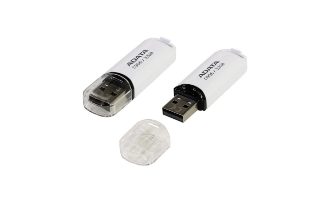 MEMORII USB 2.0 Adata, 32GB, alb "AC906-32G-RWB" (timbru verde 0.03 lei)