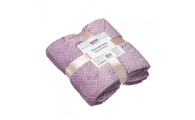 Patura model ananas, material 100% poliester, pinapple flannel hr-pblk150-mov