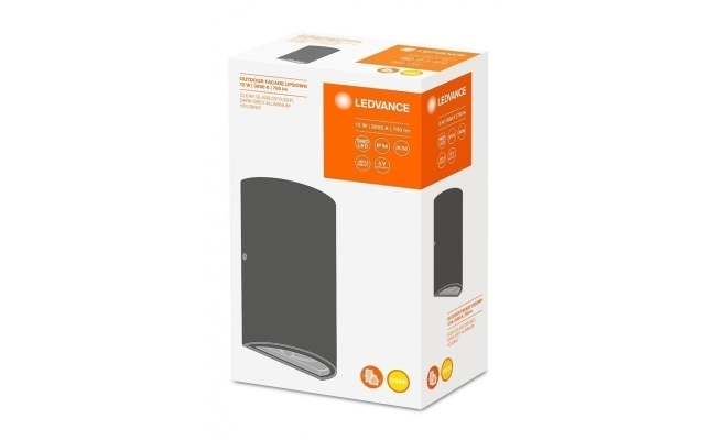 Aplica de perete de exterior Ledvance, fatada orientata in jos, 12W,...