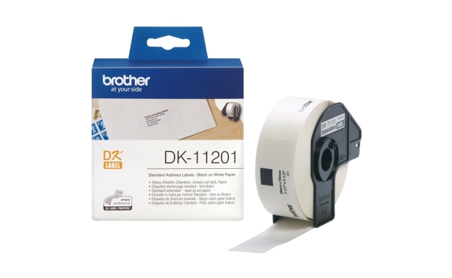 Banda Continua Hartie  Original Brother Black on White, DK11201