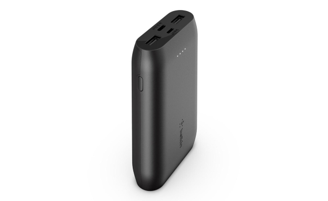 Belkin 10,000 mah power bank, 1x usb-c, 2x usb-a, 15 cm usb-c to usb-a
