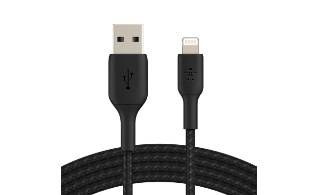Belkin boost charge™ lightning to usb-a cable_braided, 3m, black