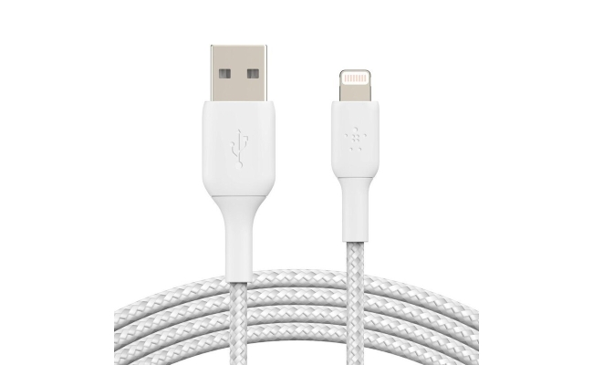Belkin boost charge™ lightning to usb-a cable_braided, 3m, white
