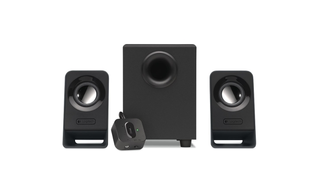 Boxe Logitech 2.1 Z213 cu telecomanda, black