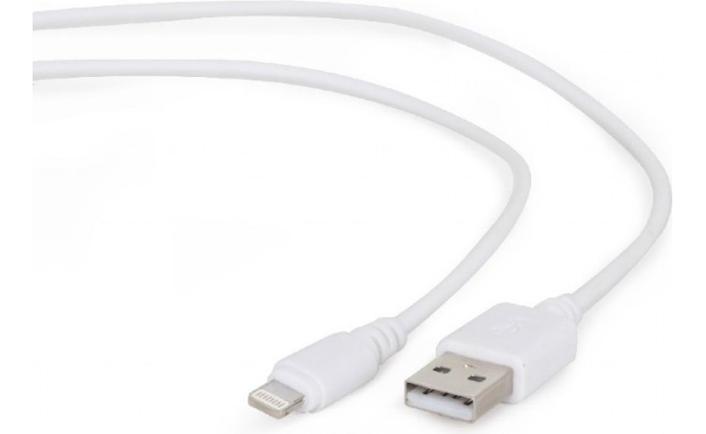 Cablu Alimentare si Date Gembird CC-USB2-AMLM-2M-W, 2m, Alb, USB 2.0 (T) la...