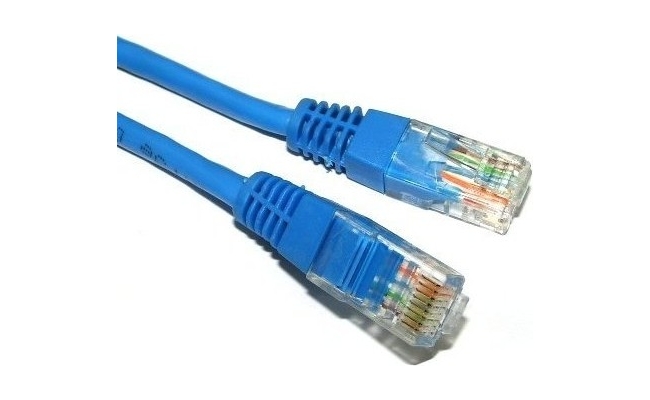 Cablu Patch Cord UTP SPACER Cat5e, 1m, Albastru, AWG26 - SP-PT-CAT5-1M-BL