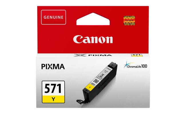 Cartus cerneala Canon CLI-571Y, yellow, capacitate 7ml, pentru Canon Pixma...