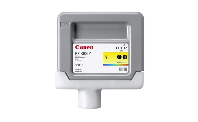 Cartus cerneala Canon PFI-306Y, yellow, capacitate 330ml, pentru Canon...