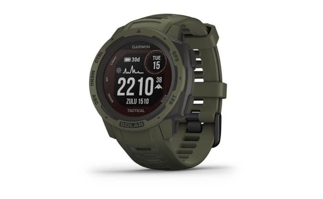Ceas Smartwatch Garmin Instinct Solar Tactical Ed, GPS, Moss