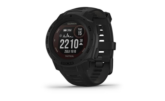 Ceas Smartwatch Garmin Instinct Solar Tactical Edition, GPS, Black