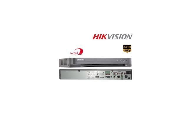 Dvr hikvision 4  canale ids-7204huhi-m1/s, 5mp, acusens - deep learnin