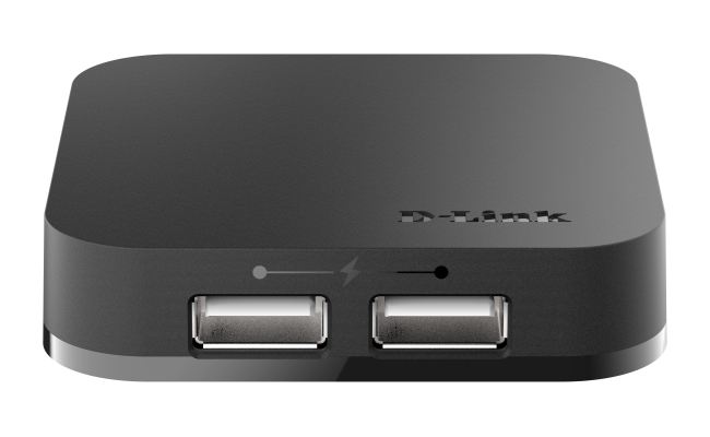 Hub USB D-Link DUB-H4, 4 porturi USB 2.0, negru