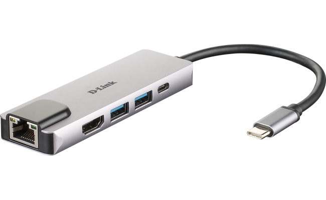 Hub USB DLINK DUB-M520 5-in-1, HDMI/Ethernet si Power Delivery