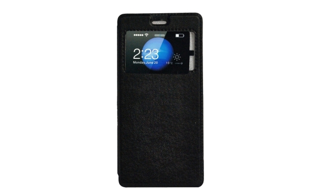 Husa Spacer Samsung J3 2017, magnetica tip portofel, negru