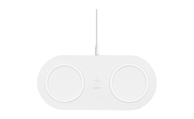 Incarcator belkin boost charger dual pad 15w wireless white
