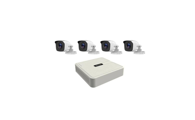 Kit de supraveghere Turbo HD Hikvision HWK-T4141B-PP, seria Hiwatch