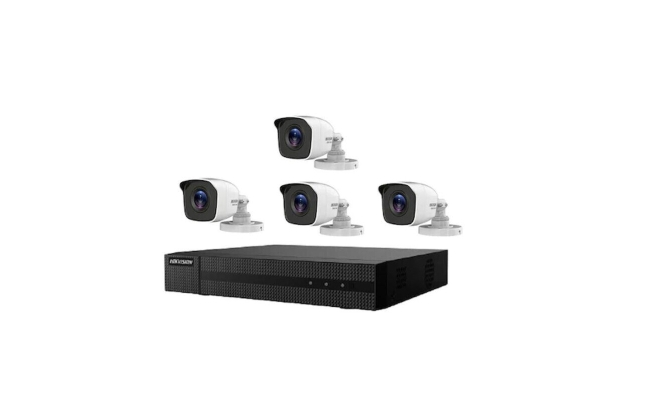 Kit supraveghere Tubo HD Hikvision HWK-T4144BH-MM, seria Hiwatch