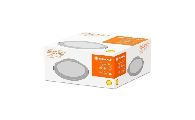 Ledvance recessed round LED spot, DOWNLIGHT ALU, 14W, 220-240V, IP44/IP20,...