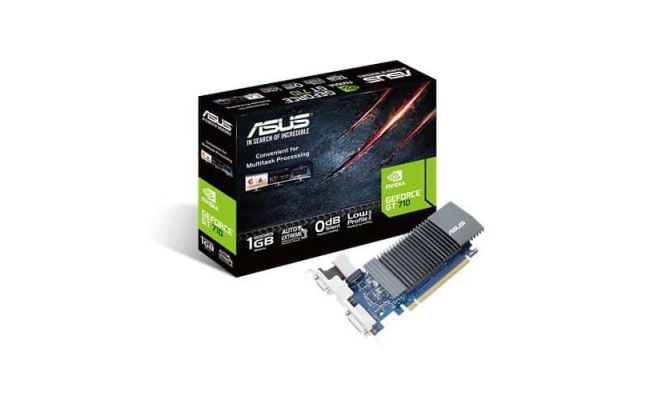 Placa video Asus NVIDIA GeForce GT 710 GT710-SL-1GD5 PCI Express 2.0