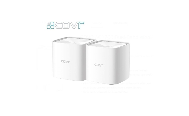 Router wireless D-Link Gigabit Mesh AC1200, WiFI 5, Dual-Band, 2 Pack