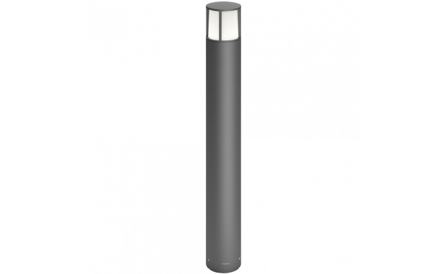 Stalp de exterior LED integrat Philip Stock Post Anthracite, 6W,  alb cald 2700K