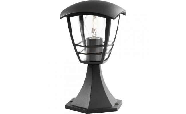 Stalp de exterior Philips MyGarden Creek, 60W, 230V, E27, IP44, negru
