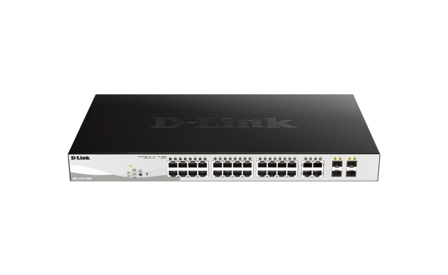 Switch D-link DGS-1210-28MP, 28 Porturi Gigabit, 24 x PoE+
