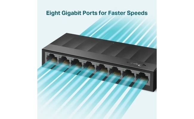 Switch TP-LINK LS1008G, 8 port, 10/100/1000 Mbps