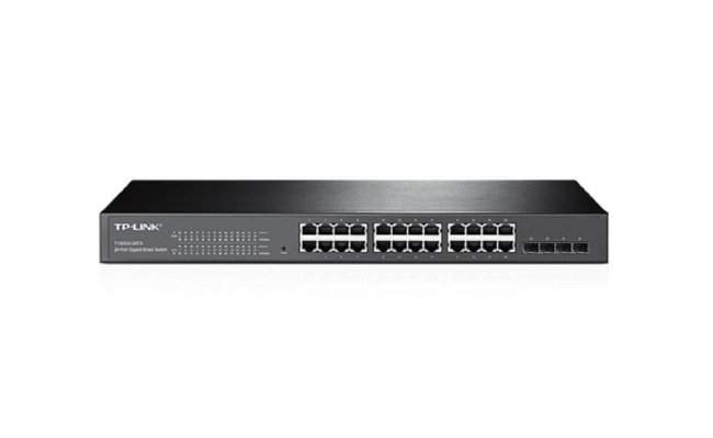 Switch tp-link t1600g-28ts, 24 porturi gigabit, 4 porturi combo sfp