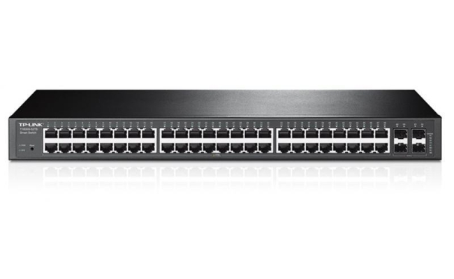 Switch TP-Link T1600G-52TS, 48 porturi gigabit, 4 porturi combo SFP