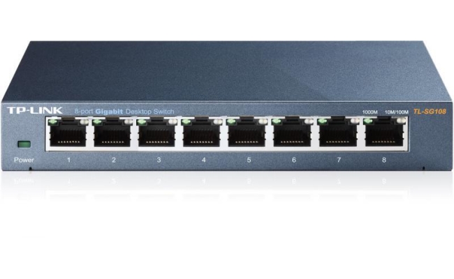 Switch TP-Link TL-SG108, 8 port, 10/100/1000 Mbps