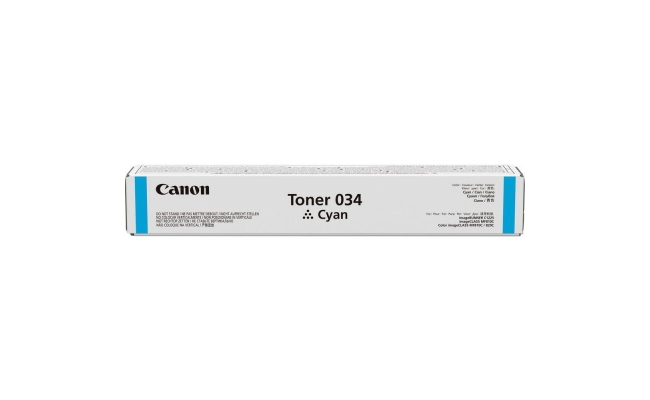 Toner Canon 034C, cyan, capacitate 7300 pagini, pentru IR1225/ IR1225IF