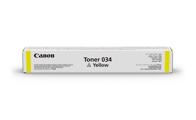 Toner Canon 034Y, yellow, capacitate 7300 pagini, pentru IR1225 / IR1225IF