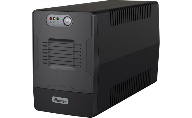 UPS MUSTEK 1000VA/ 600W, 4 x socket, RJ45 (1000-LED-LI-T10)