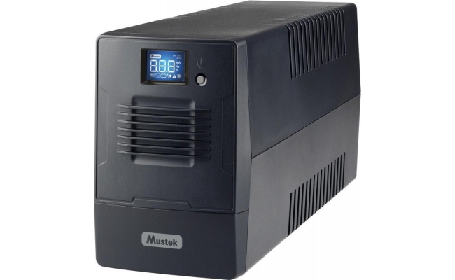 UPS MUSTEK 800VA/ 480W, 4 x socket IEC (800-LCD-LI-T20)
