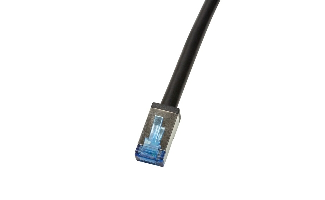 Cablu Patch Cord S/FTP LogiLink Cat6a, 7.5m, Negru, AWG26, Dublu Ecranat,...