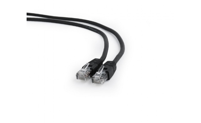 Cablu Patch UTP Gembird Cat6, 5m, Negru, AWG26, PP6U-5M/BK