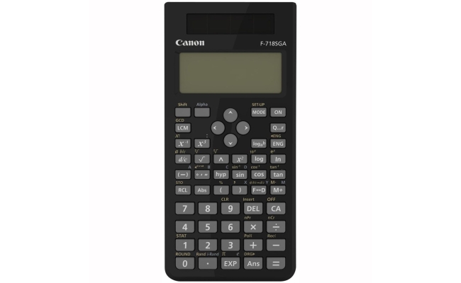 Calculator birou Canon F718SGABK, 10 digiti, display LCD, alimentare solara...