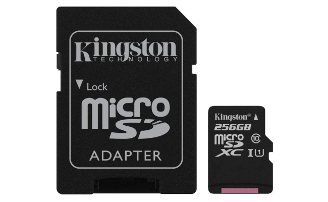 Card MicroSD KINGSTON, 256 GB, MicroSDXC, clasa 10, standard UHS-I U1