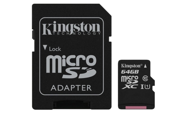 Card MicroSD KINGSTON, 64 GB, MicroSDXC, clasa 10, standard UHS-I U1
