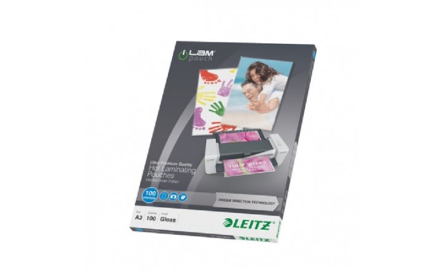 Folie Leitz UDT pentru laminare la cald, A3, 100 mic., 100buc/set, "74870000"