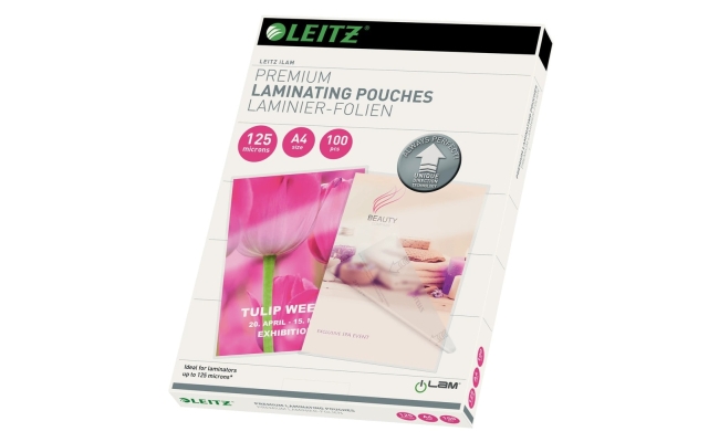 Folie Leitz UDT pentru laminare la cald,  A4, 125 mic., 100buc/set, "74810000"