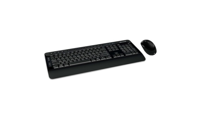 Kit Tastatura + Mouse Microsoft 3050, Wireless Desktop, negru