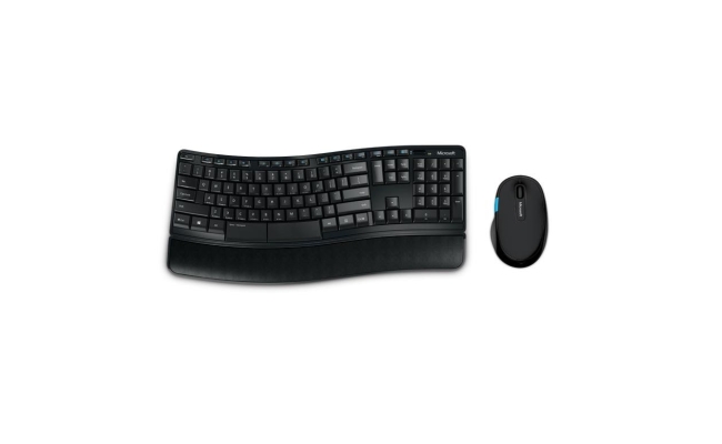 Kit tastatura + mouse Microsoft Sculpt Comfort, Wireless, Negru