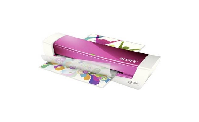 Laminator Leitz iLAM A4 Home Office, roz, 73680023