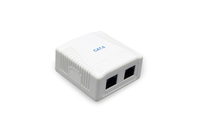 PRIZA RJ-45 aplicabila cu 2 iesiri GEMBIRD pt. cablu UTP, Cat6, Krone (LSA) x...