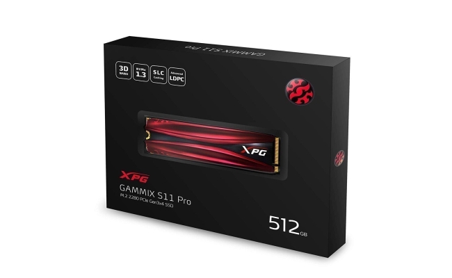 SSD ADATA XPG GAMMIX S11 Pro, 512GB, NVMe, M.2