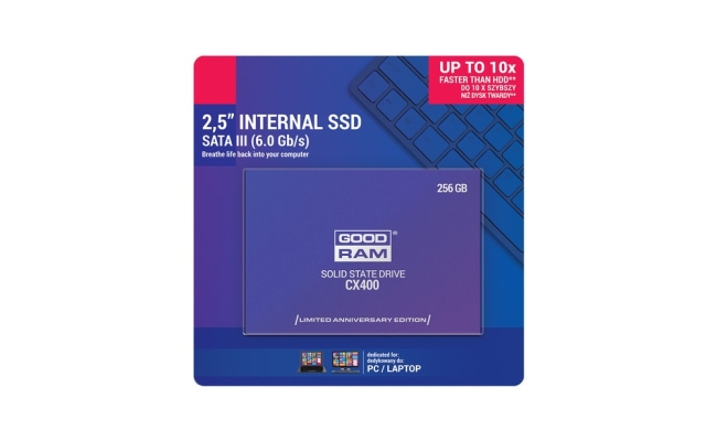 SSD Goodram CX400, 256GB, 2.5'', SATA III